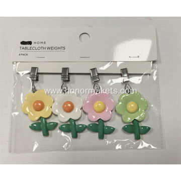 Easter Flower Tablecloth Clip